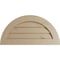 Ekena Millwork Timberthane Knotty Pine Half Round Faux Wood Non-Functional Gable Vent, Primed Tan, 24"W x 12"H GVURHR24X12DKPPR - alternate 1